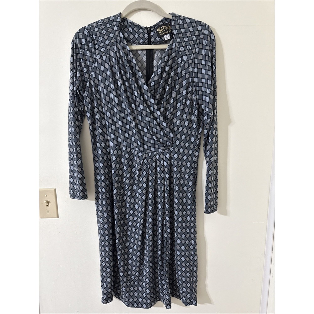Bob Mackie Wearable Art Long Sleeve Casual Dress Gray Women's Size Small